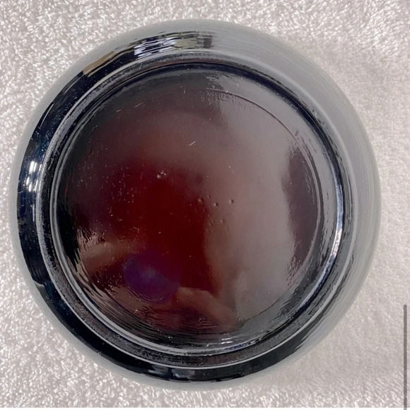 Vintage 1970s Brown Dark Glass Ashtray Trinket  Dish Heavy - Picture 7 of 10